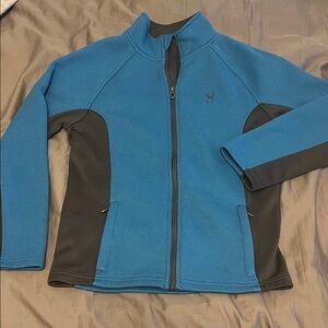 Spyder Blue and Black Kids Jacket